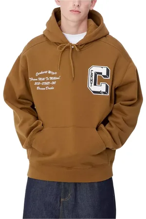 Carhartt Heren, Sweatshirts & Hoodies, Bruin, Maat: M Katoen