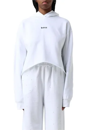 DISCLAIMER Dames, Sweatshirts & Hoodies, Wit, Maat: XS Katoen