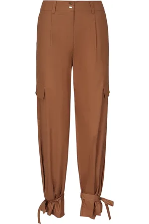 Guess Dames, Broeken, Bruin, Maat: XS Katoen