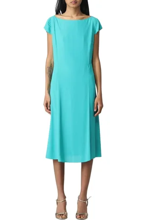Patrizia Pepe Dames, Jurken, Groen, Maat: XS Zijde