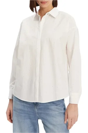 Guess Dames, Blouses & Shirts, Wit, Maat: S