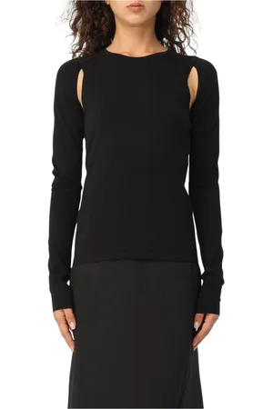 Helmut Lang Dames, Tops, Zwart, Maat: M Katoen