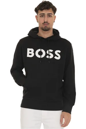 HUGO BOSS Heren, Sweatshirts & Hoodies, Zwart, Maat: S Katoen