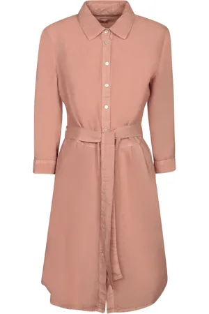 120% Lino Dames, Jurken, Roze, Maat: XS Linnen