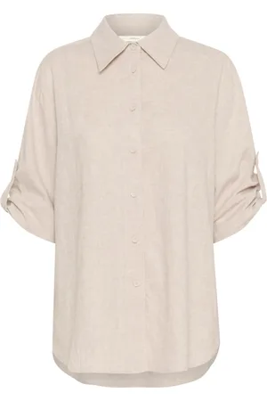INWEAR Dames, Blouses & Shirts, , Maat: M Linnen