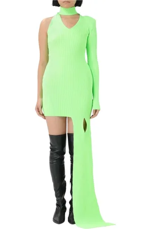 DAVID KOMA Dames, Jurken, Groen, Maat: M Viscose