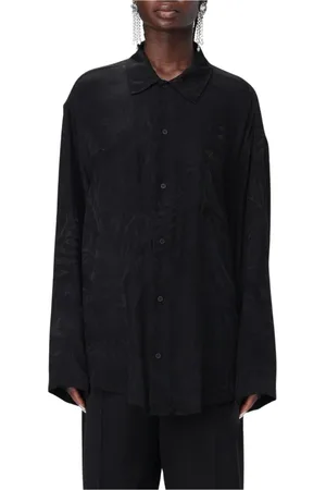 Balenciaga Dames, Blouses & Shirts, Zwart, Maat: XS Zijde