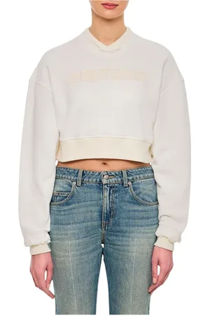 Alexander McQueen Dames, Sweatshirts & Hoodies, Wit, Maat: XS Katoen
