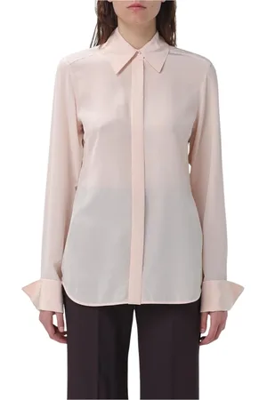 Sportmax Dames, Blouses & Shirts, Roze, Maat: L Zijde