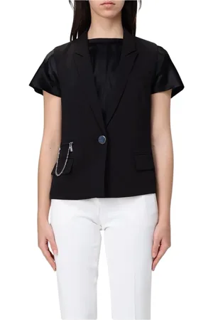 Armani Exchange Dames, Jassen, Zwart, Maat: S Zijde