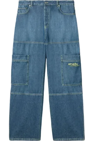 OFF-WHITE Heren, Jeans, Blauw, Maat: W33 Denim