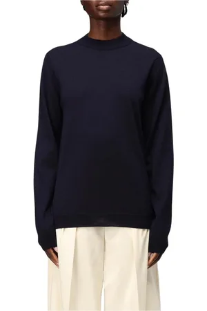 Maison Margiela Dames, Truien, Blauw, Maat: L Wol