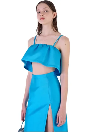 Silvian Heach Dames, Tops, Blauw, Maat: XL Poliester