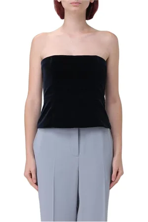 Tom Ford Dames, Tops, Blauw, Maat: XS Velours