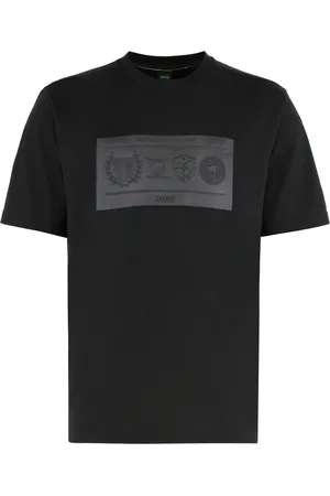 HUGO BOSS Heren, Tops, Zwart, Maat: 2XL Katoen