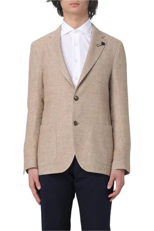 LARDINI Heren, Jassen, , Maat: 2XL Linnen