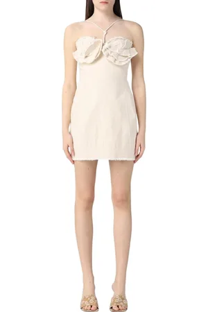 Jacquemus Dames, Jurken, Wit, Maat: 4XS Katoen