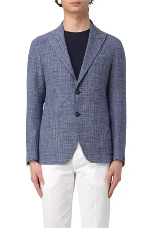 TAGLIATORE Heren, Jassen, Blauw, Maat: M Linnen