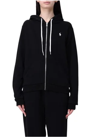 Ralph Lauren Dames, Sweatshirts & Hoodies, Zwart, Maat: L Katoen