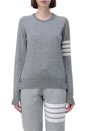Thom Browne Dames, Truien, Grijs, Maat: XS