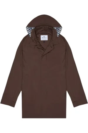 Aquascutum Heren, Mantels, Bruin, Maat: 2XL Poliester
