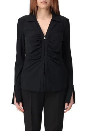 Patrizia Pepe Dames, Blouses & Shirts, Zwart, Maat: XS