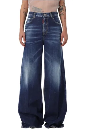 Dsquared2 Dames, Jeans, Blauw, Maat: S Katoen