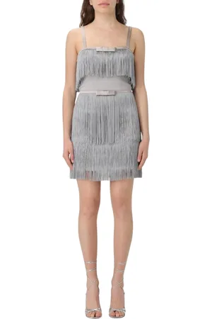 Elisabetta Franchi Dames, Jurken, Grijs, Maat: S