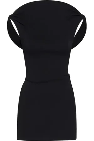 Jacquemus Dames, Jurken, Zwart, Maat: 2XS Viscose