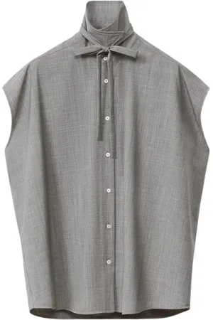 Fabiana Filippi Dames, Blouses & Shirts, Grijs, Maat: 2XS