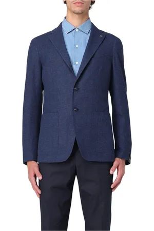 TAGLIATORE Heren, Jassen, Blauw, Maat: 5XL Leer