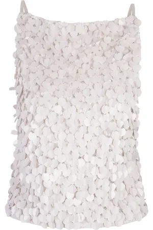P.A.R.O.S.H. Dames, Tops, Wit, Maat: S Polyamide