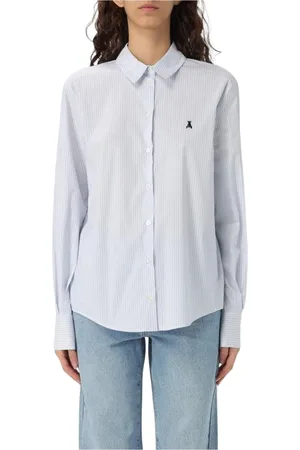 Patrizia Pepe Dames, Blouses & Shirts, Wit, Maat: XS Katoen