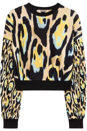 Roberto Cavalli Dames, Sweatshirts & Hoodies, Veelkleurig, Maat: L Katoen