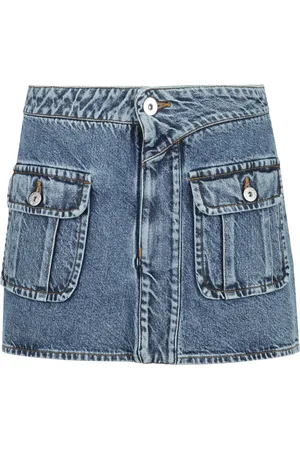 J.W.Anderson Dames, Rokken, Blauw, Maat: S Denim
