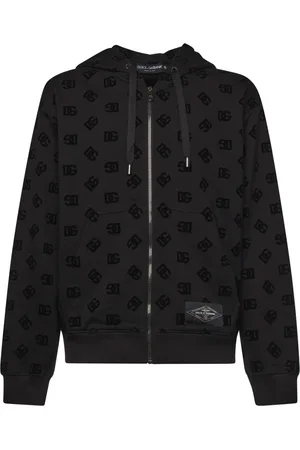 Dolce & Gabbana Heren, Sweatshirts & Hoodies, Zwart, Maat: L Katoen