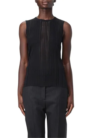 Helmut Lang Dames, Tops, Zwart, Maat: S Viscose