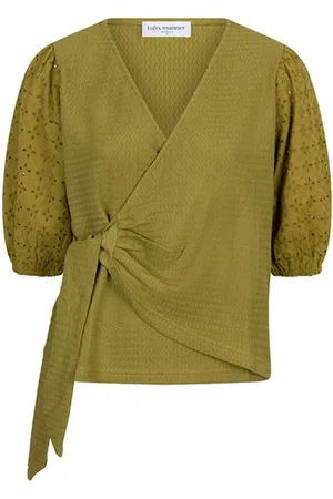 lofty manner Dames, Blouses & Shirts, Groen, Maat: M Nylon