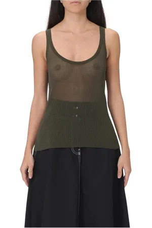 Max Mara Dames, Tops, Groen, Maat: M Viscose