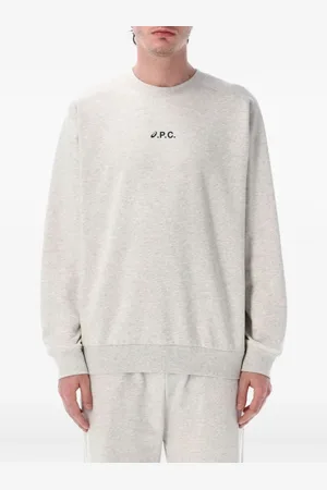 A.P.C. Heren, Sweatshirts & Hoodies, Grijs, Maat: L Katoen