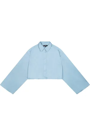 Refined Department Dames, Blouses & Shirts, Blauw, Maat: M