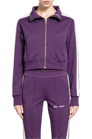 Palm Angels Dames, Sweatshirts & Hoodies, Paars, Maat: XS