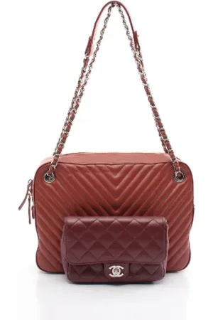 CHANEL Dames, Pre-owned, Bruin, Maat: ONE Size Leer