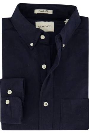 GANT Heren, Overhemden, Blauw, Maat: M Katoen