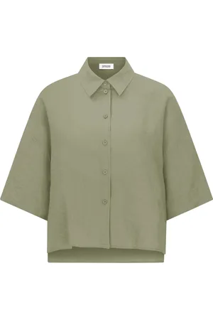 Drykorn Dames, Blouses & Shirts, Groen, Maat: M Viscose