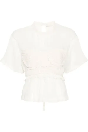 ULLA JOHNSON Dames, Blouses & Shirts, Wit, Maat: 2XS