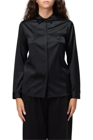 Emporio Armani Dames, Blouses & Shirts, Zwart, Maat: 2XS Zijde