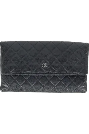 CHANEL Dames, Pre-owned, Zwart, Maat: ONE Size Leer