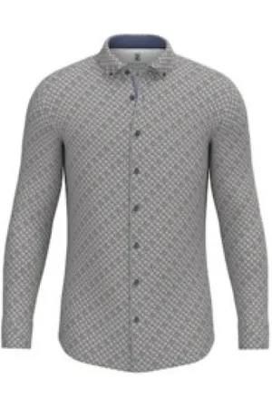 DESOTO Heren, Overhemden, Bruin, Maat: 2XL