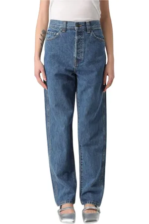 Khaite Dames, Jeans, Blauw, Maat: W27 Katoen